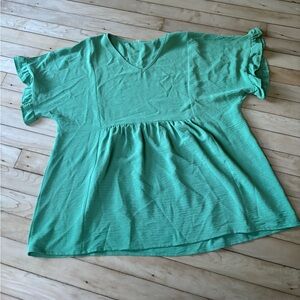 Light Green v-neck top